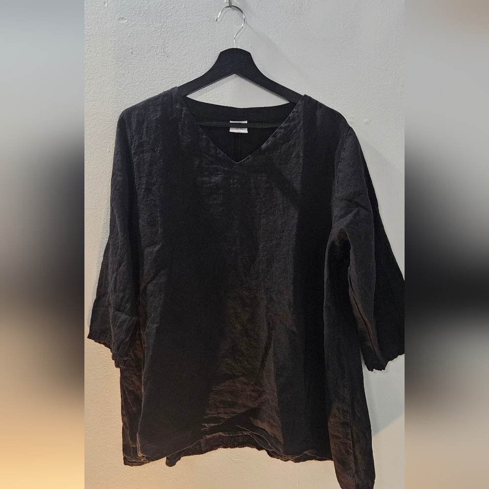 Match Point USA Linen Pullover Tunic Top